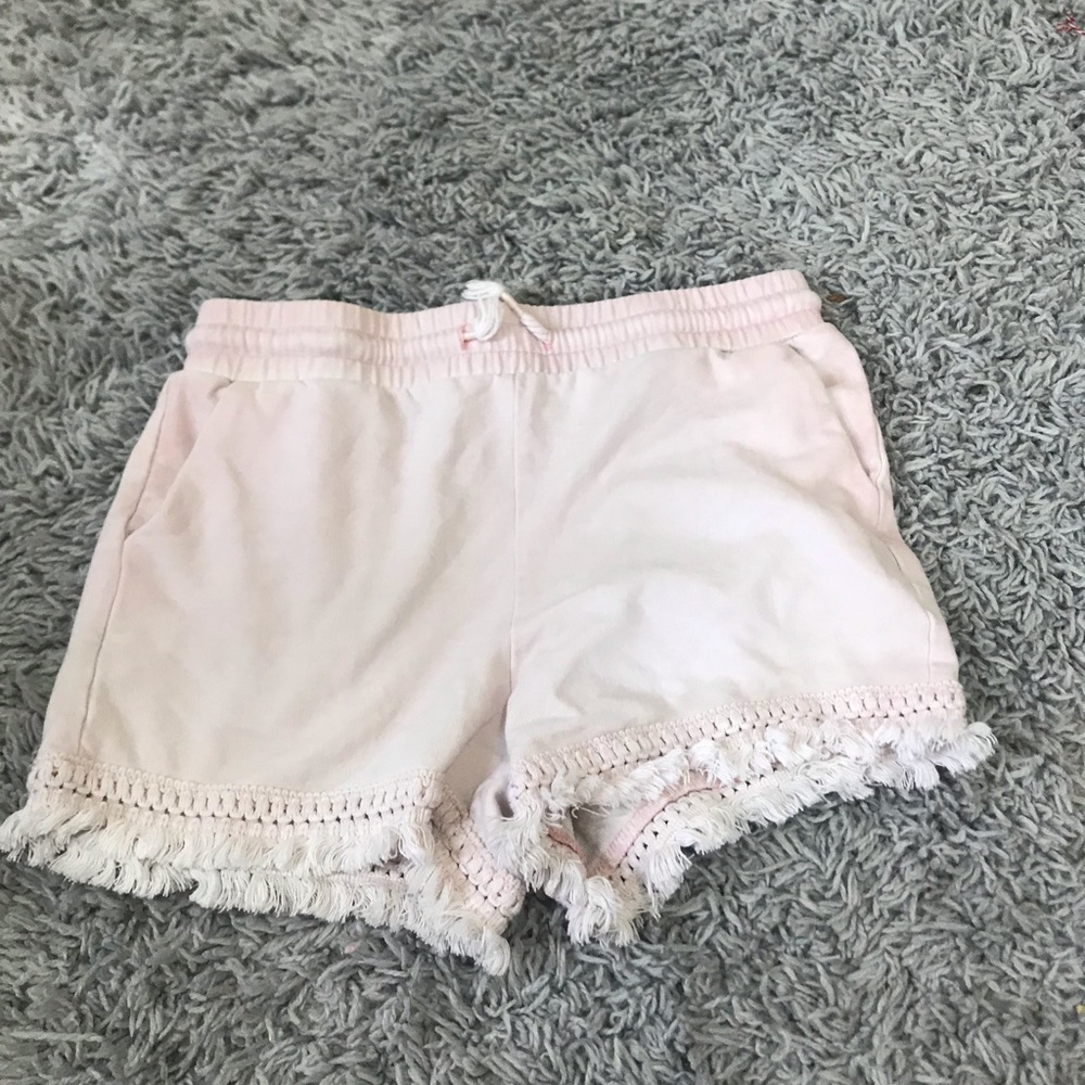 light pink shorts